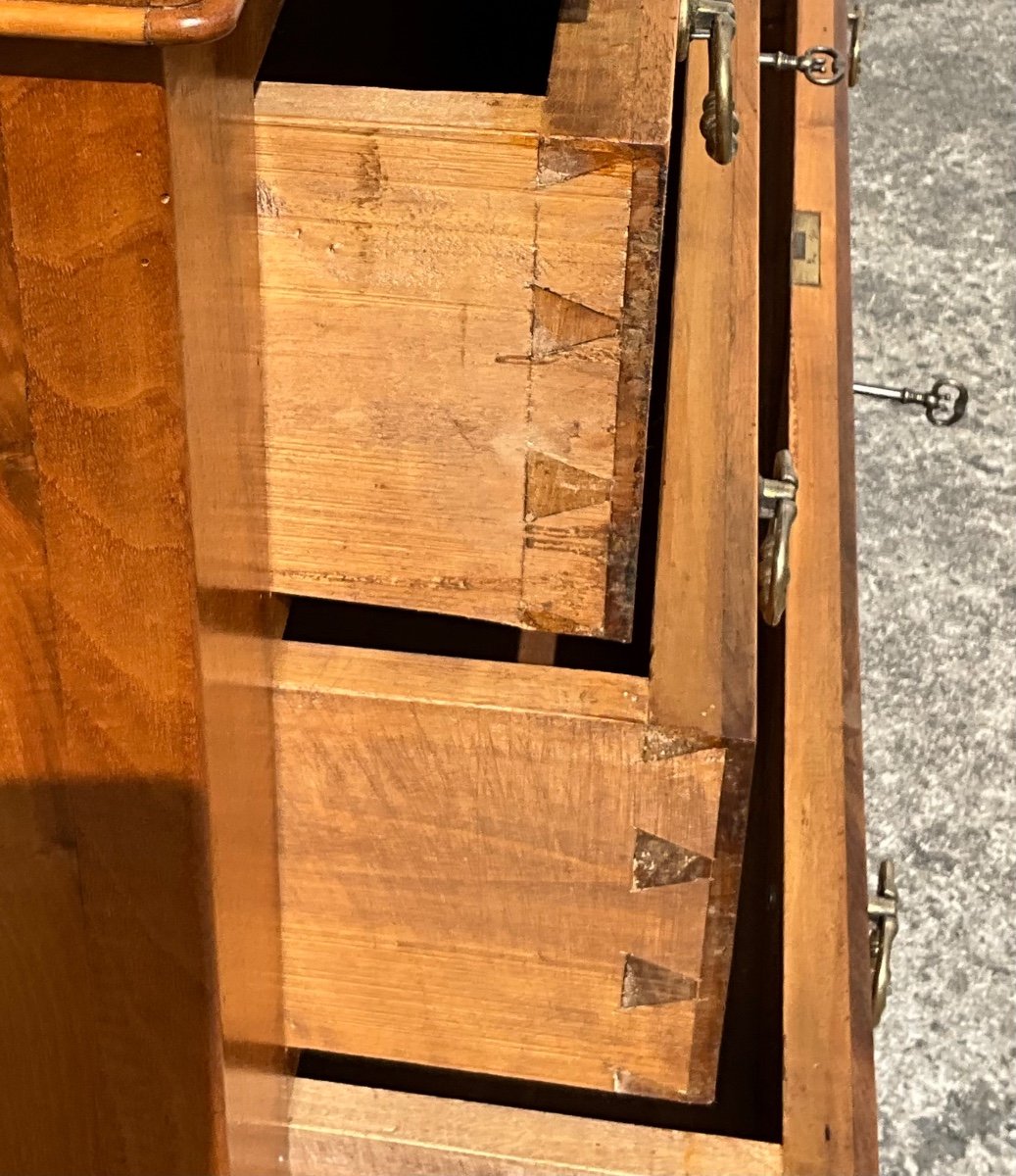 Louis Philippe Chest Of Drawers In Walnut Late 19th-photo-5