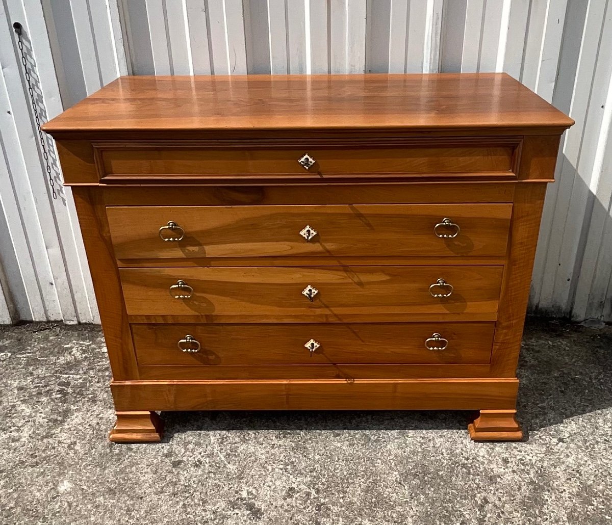 Louis Philippe Chest Of Drawers In Walnut Late 19th