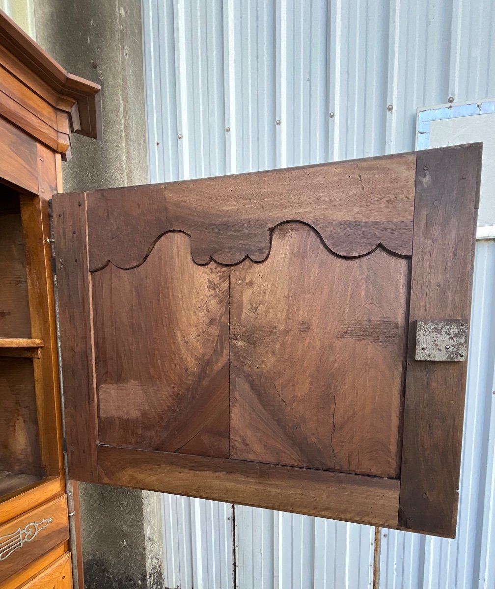 Vendée Cabinet Called “standing Man” In Burl Walnut, 1870-photo-5