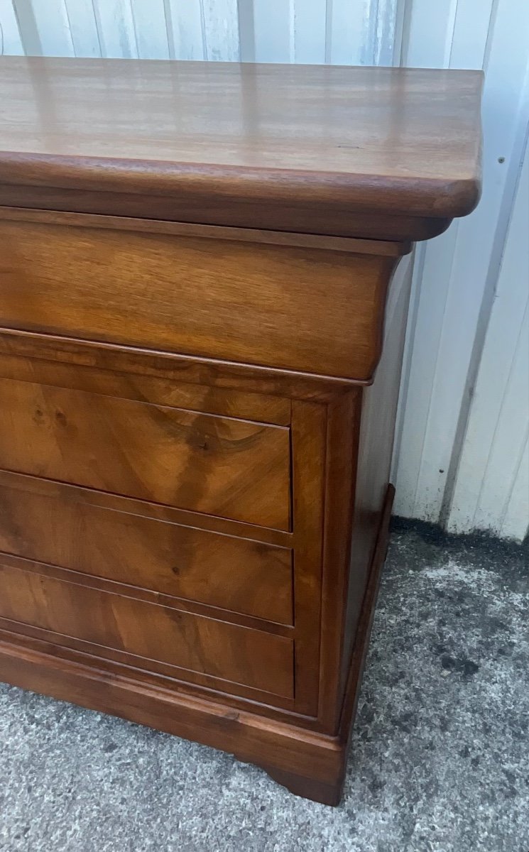 Louis Philippe Chest Of Drawers, Mid 19th Century, In Burl Walnut-photo-6