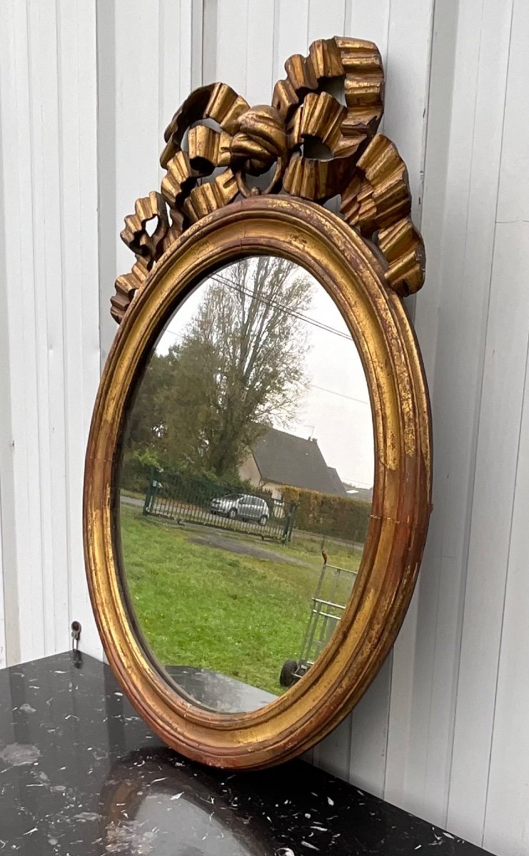 Antique French Louis XVI Inspired Mirror, 19th Century-photo-2