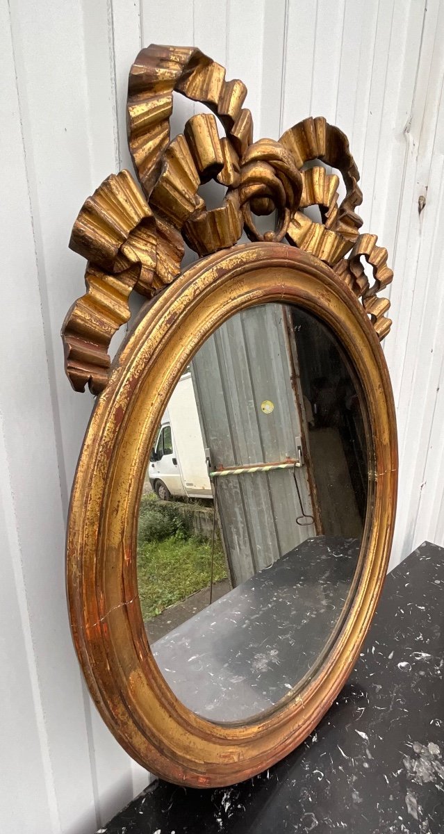 Antique French Louis XVI Inspired Mirror, 19th Century-photo-1