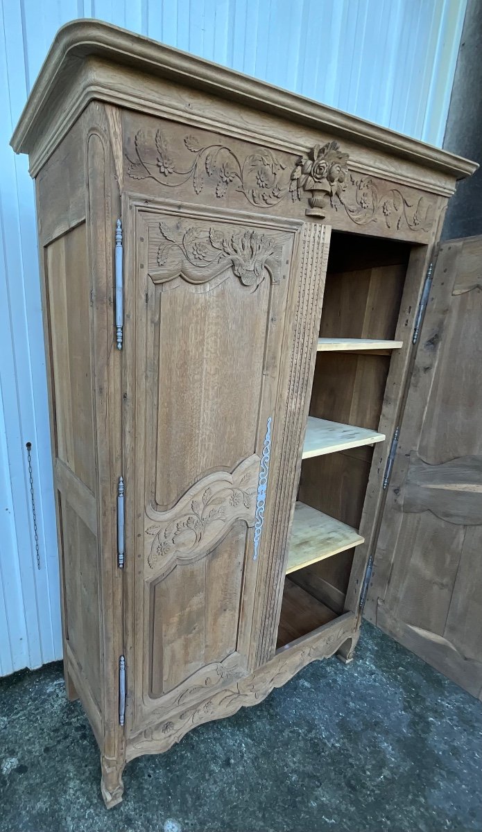 Armoire De Mariage Normande En Chêne Massif – Milieu XIXe Siècle-photo-2