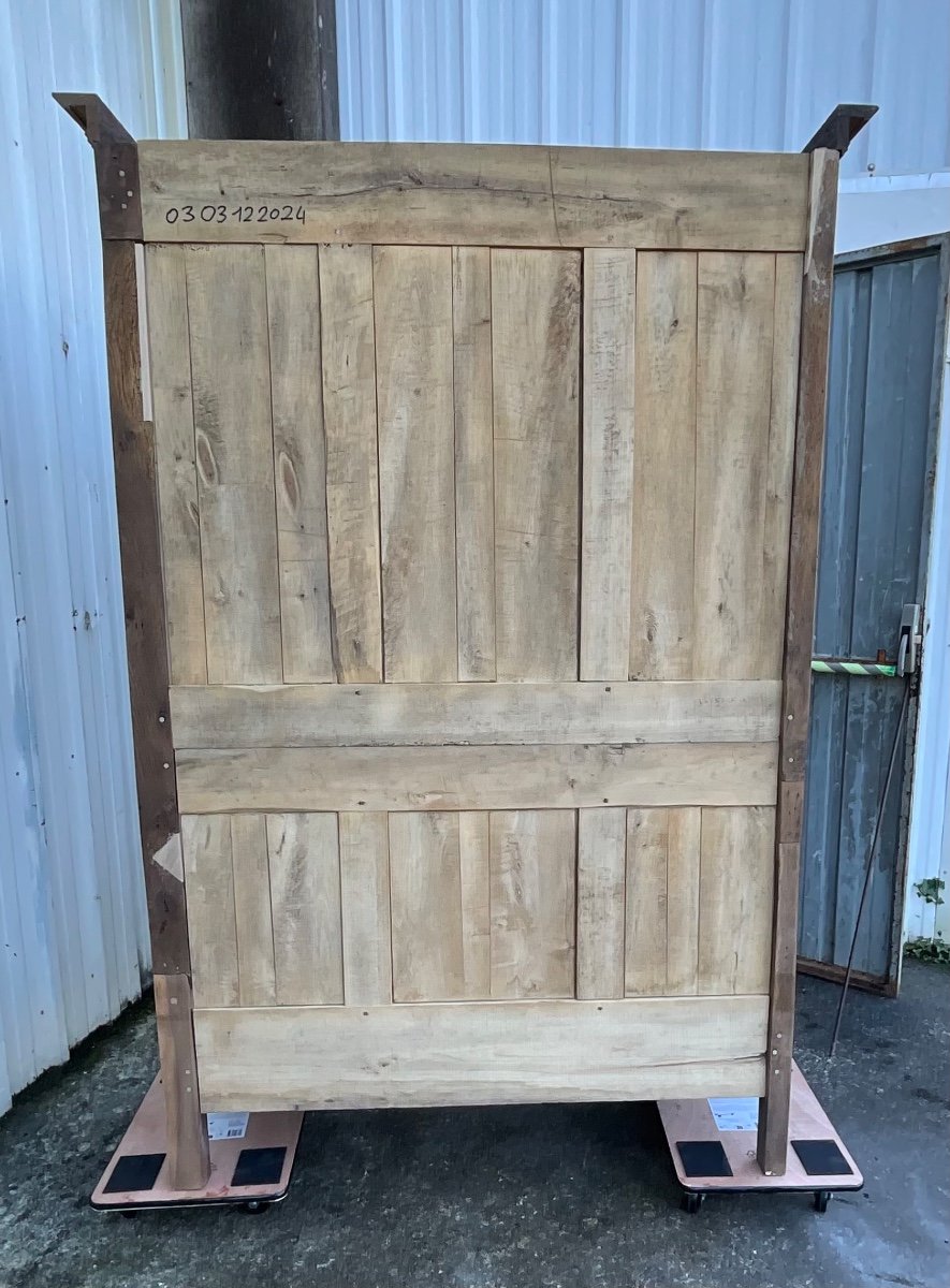 Armoire De Mariage Normande En Chêne Massif – Milieu XIXe Siècle-photo-1