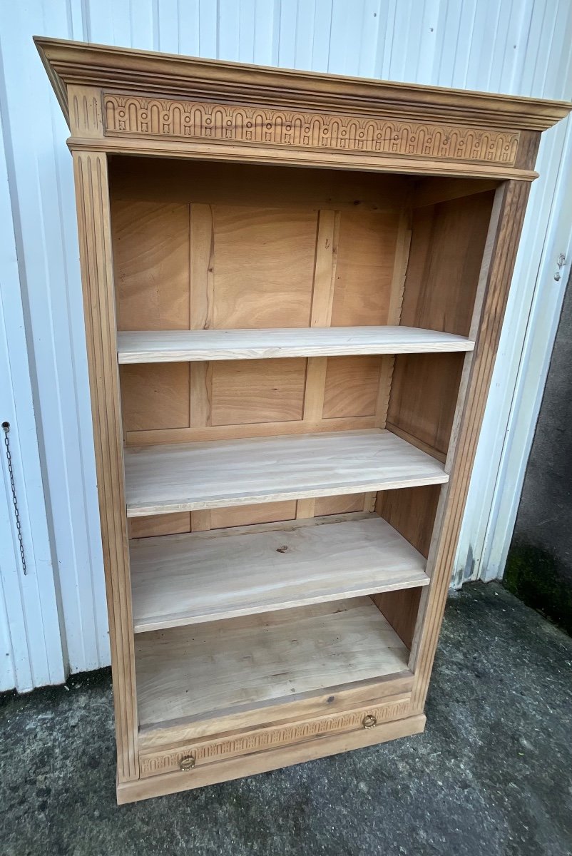 Walnut Bookcase – Early 20th Century-photo-8