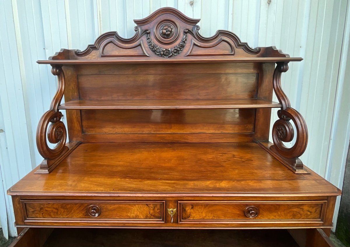 Saint-hubert Sideboard In Burl Walnut, Late 19th Century -photo-1