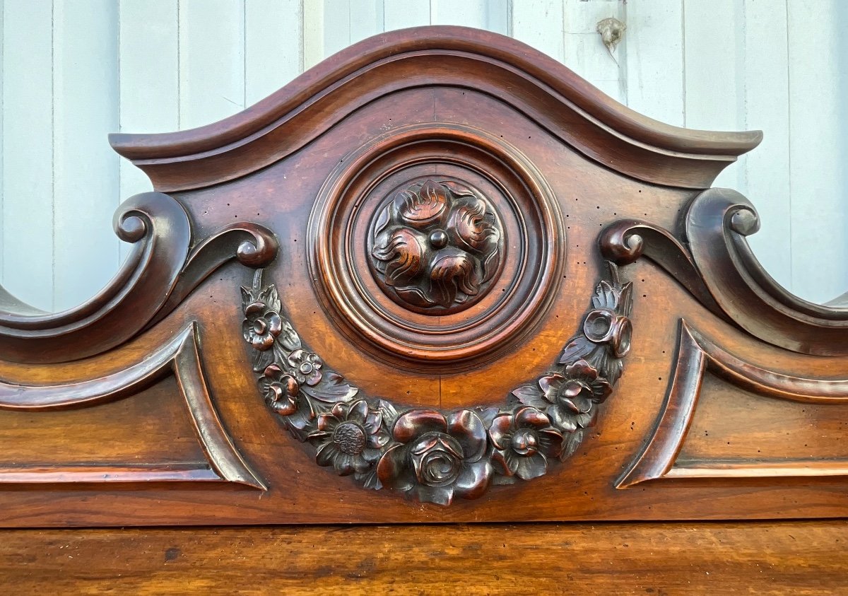 Saint-hubert Sideboard In Burl Walnut, Late 19th Century -photo-2