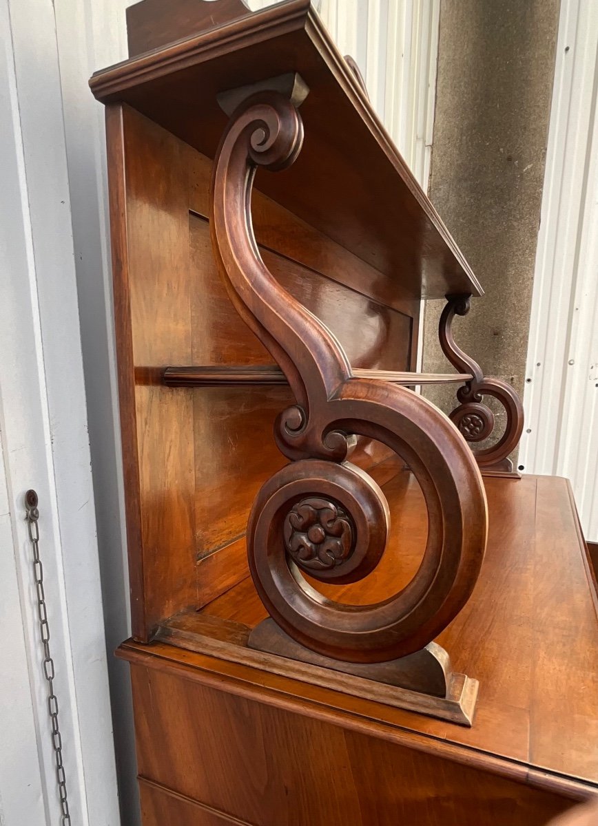 Saint-hubert Sideboard In Burl Walnut, Late 19th Century -photo-3