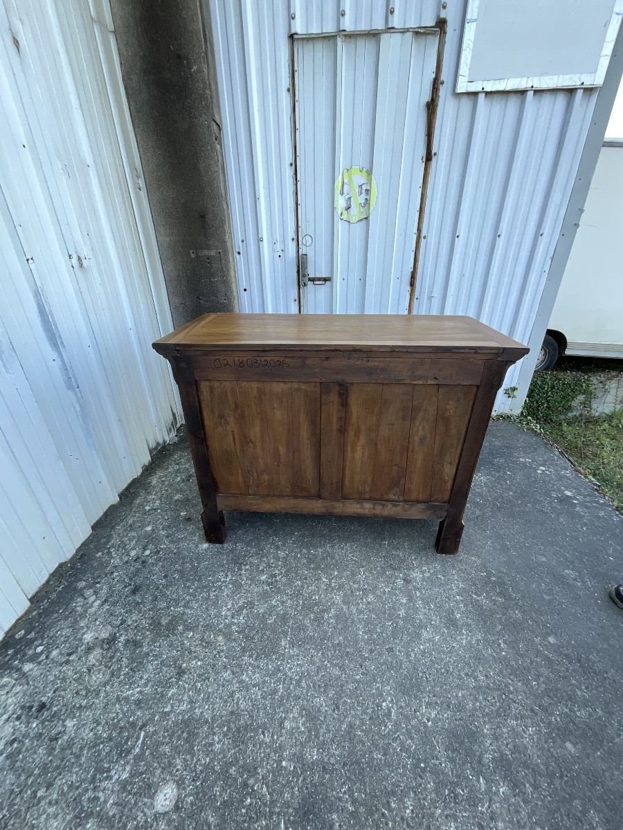 Commode Louis-philippe En Ronce De Noyer, Milieu Du XIXe Siècle -photo-6