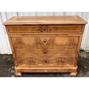 Commode Ronce De Noyer Louis Philippe Fin 19ème