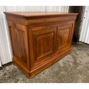 Louis Philippe Burl Walnut Sideboard And Chest, Late 19th Century