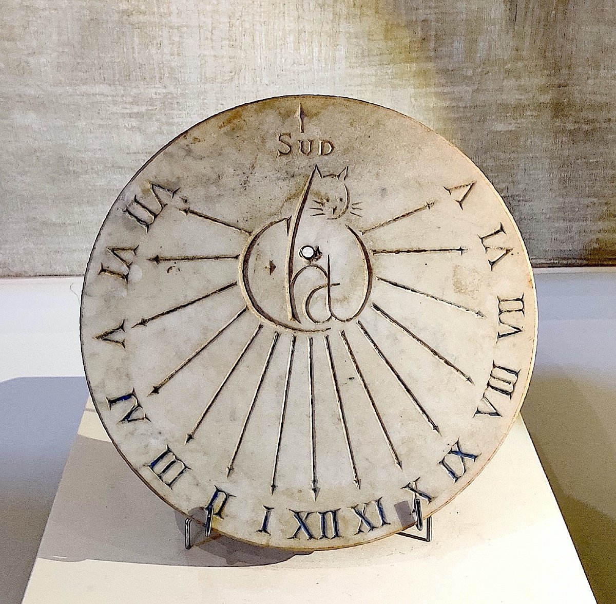 Marble Sundial Plate, Late 19th/early 20th Century