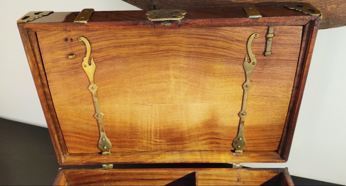 Grand coffret d'apparat LXIV du début du XVIIIème siècle-photo-7