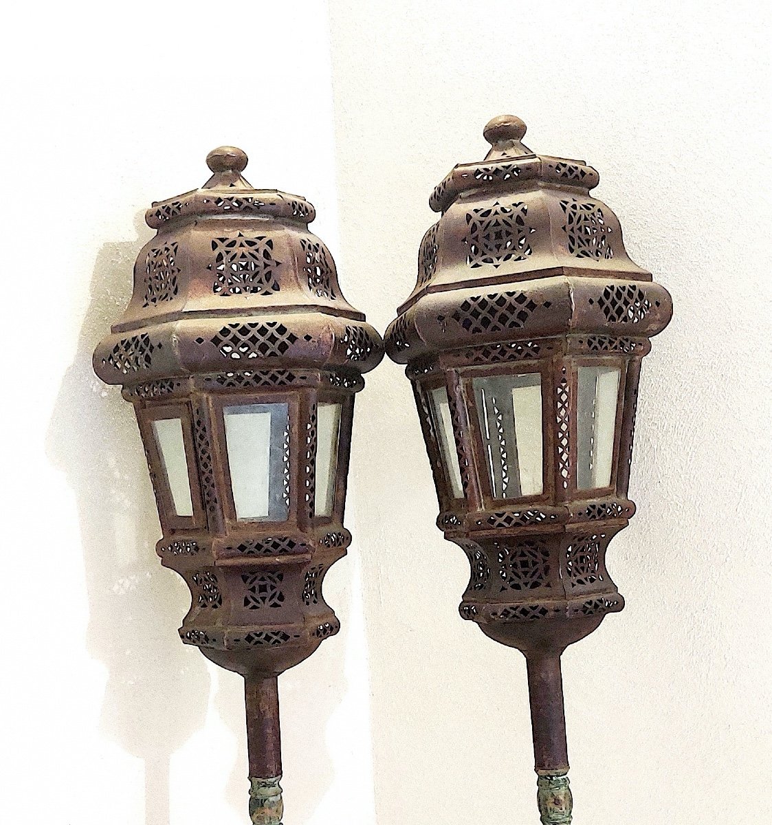 Pair Of Large Processional Lanterns, Italy, Late 18th Century-photo-3