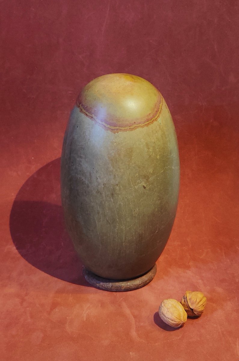 Large Shiva Lingam, Sacred Stone, India.-photo-2