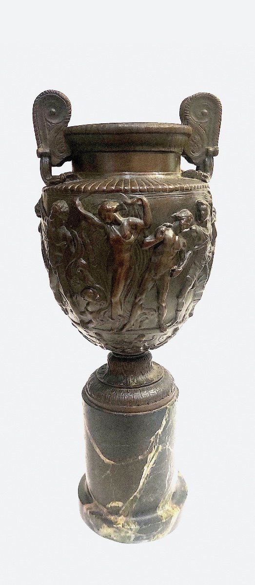 Paire de Vases en bronze d'après l'Antique d'époque XIXème.-photo-3