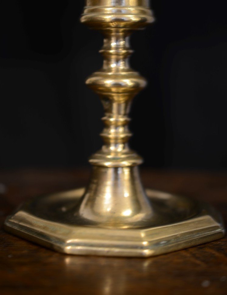 Small Louis XIII Period Candlestick.-photo-3