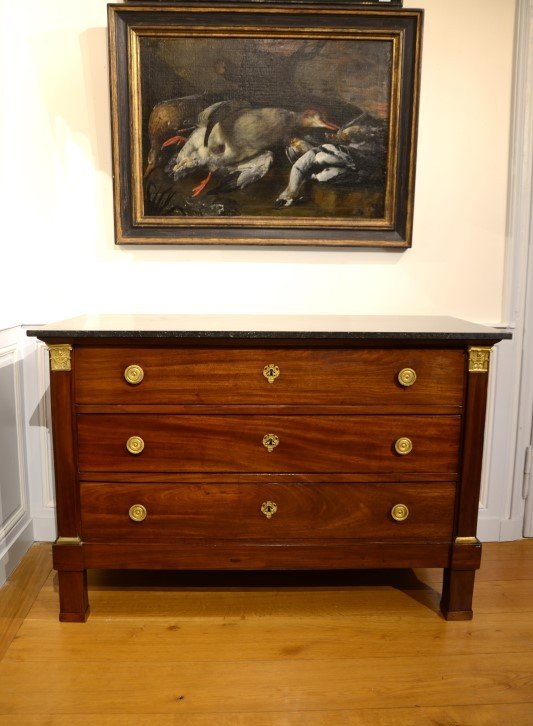 Empire Period Chest Of Drawers.-photo-4