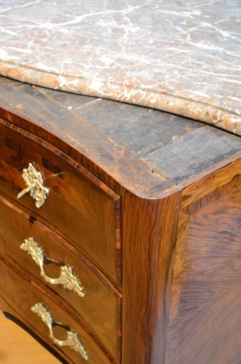 Chest Of Drawers In Louis XIV Period Marquetry.-photo-8