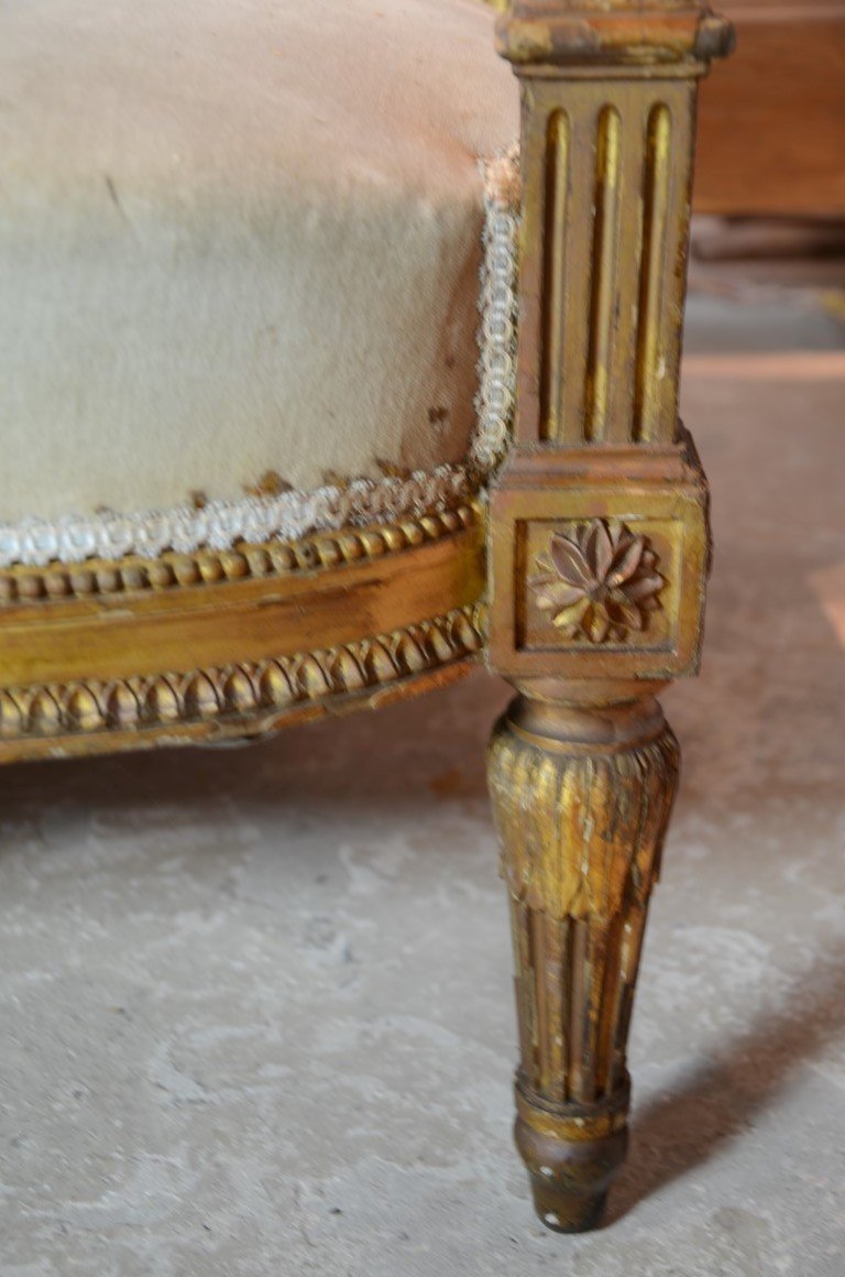 Louis XVI Style Sofa. Napoleon III Period.-photo-1