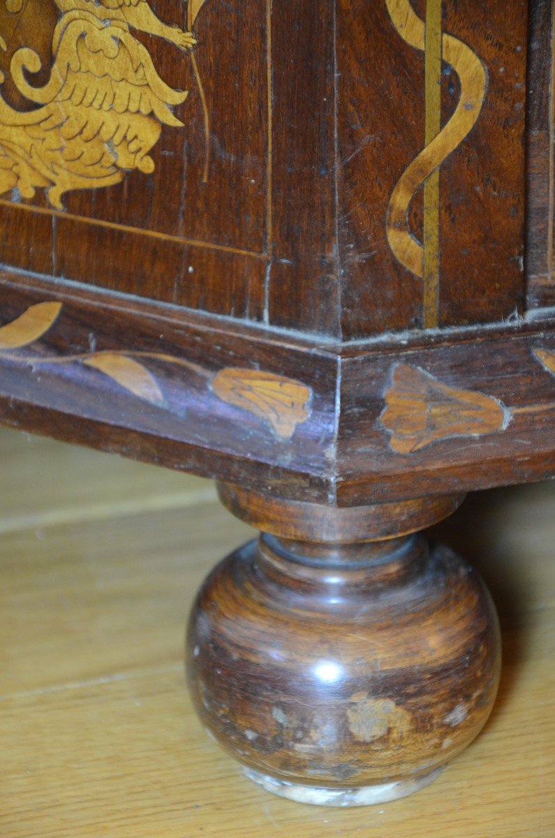 Dutch Marquetry Display Case. Early 19th Century.-photo-8