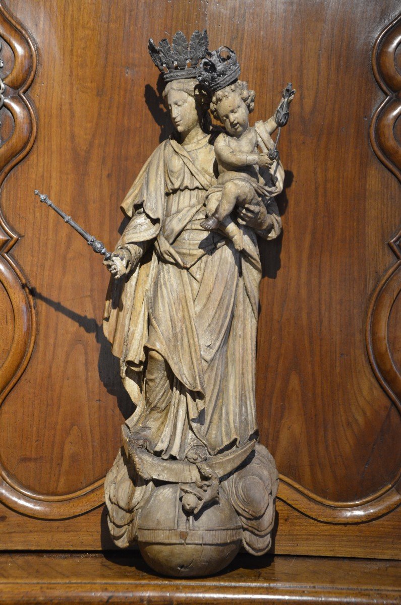 Vierge à l'Enfant Jésus. Dix-huitième siècle.