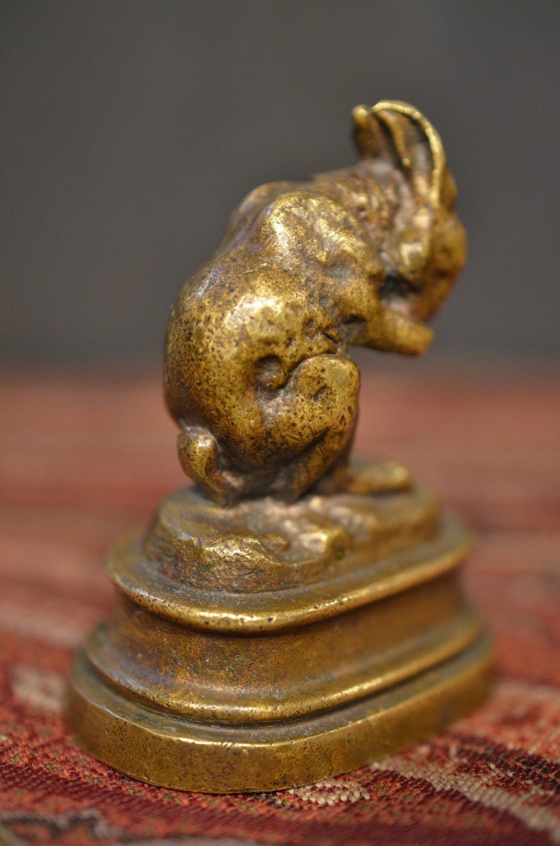 Isidore Jules Bonheur: Bronze Rabbit.-photo-5