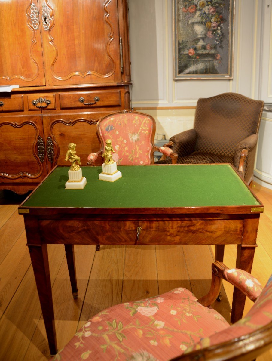 Bureau plat d'époque Directoire.-photo-1