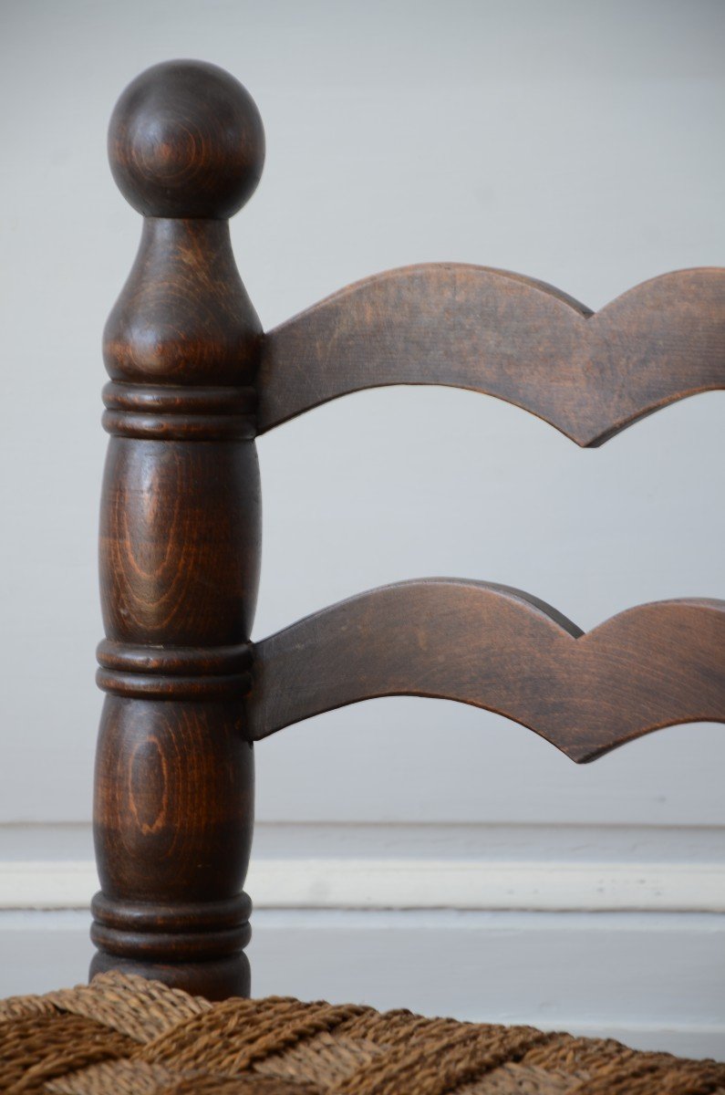 Pair Of Low Chairs And Table. Around 1930.-photo-4