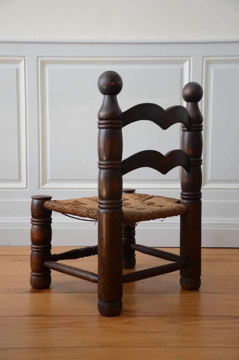 Pair Of Low Chairs And Table. Around 1930.-photo-2