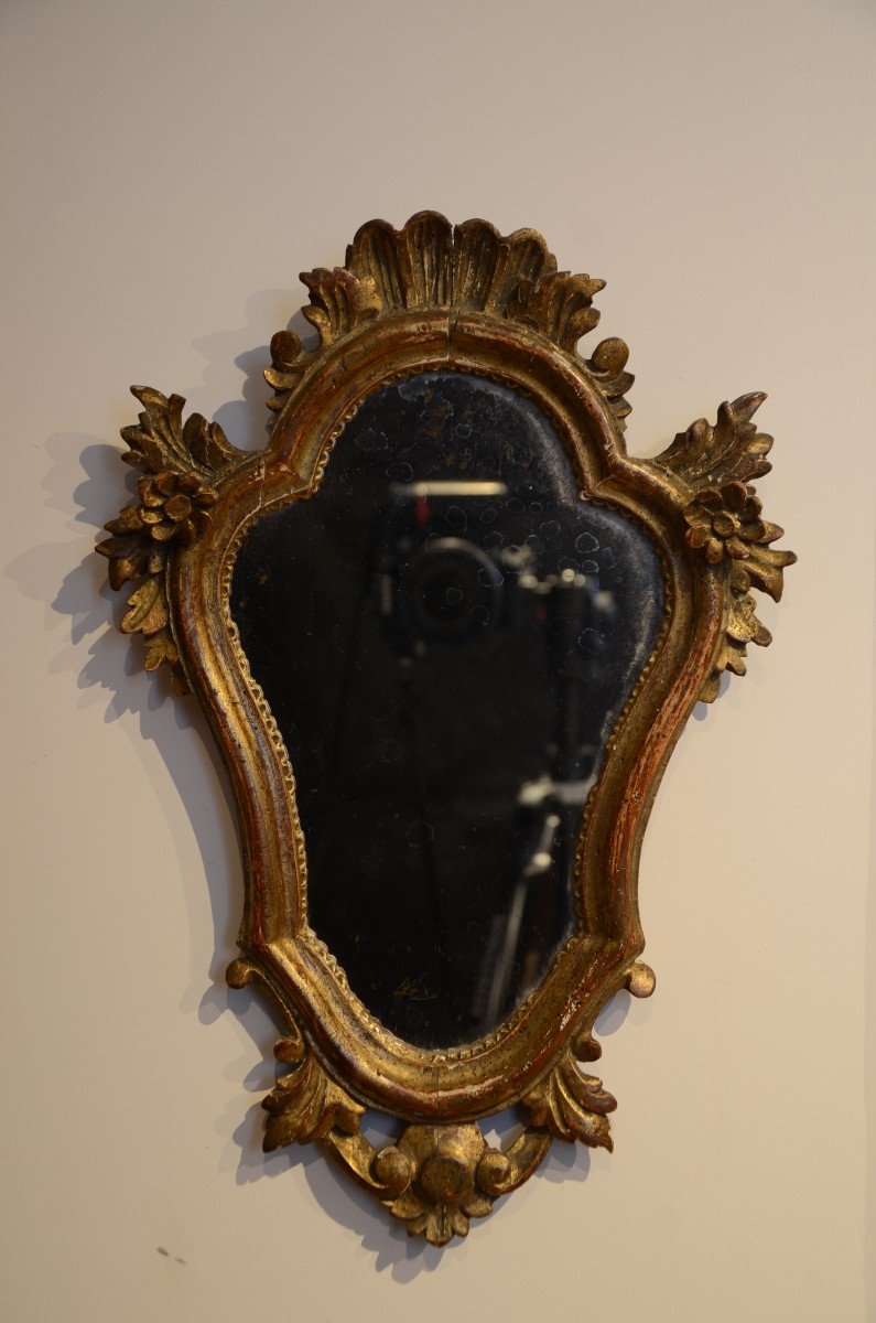 Small Louis XV Style Mirror.