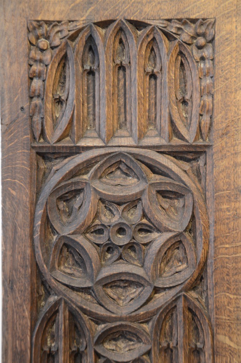 Gothic Panel. Nineteenth Century.-photo-3