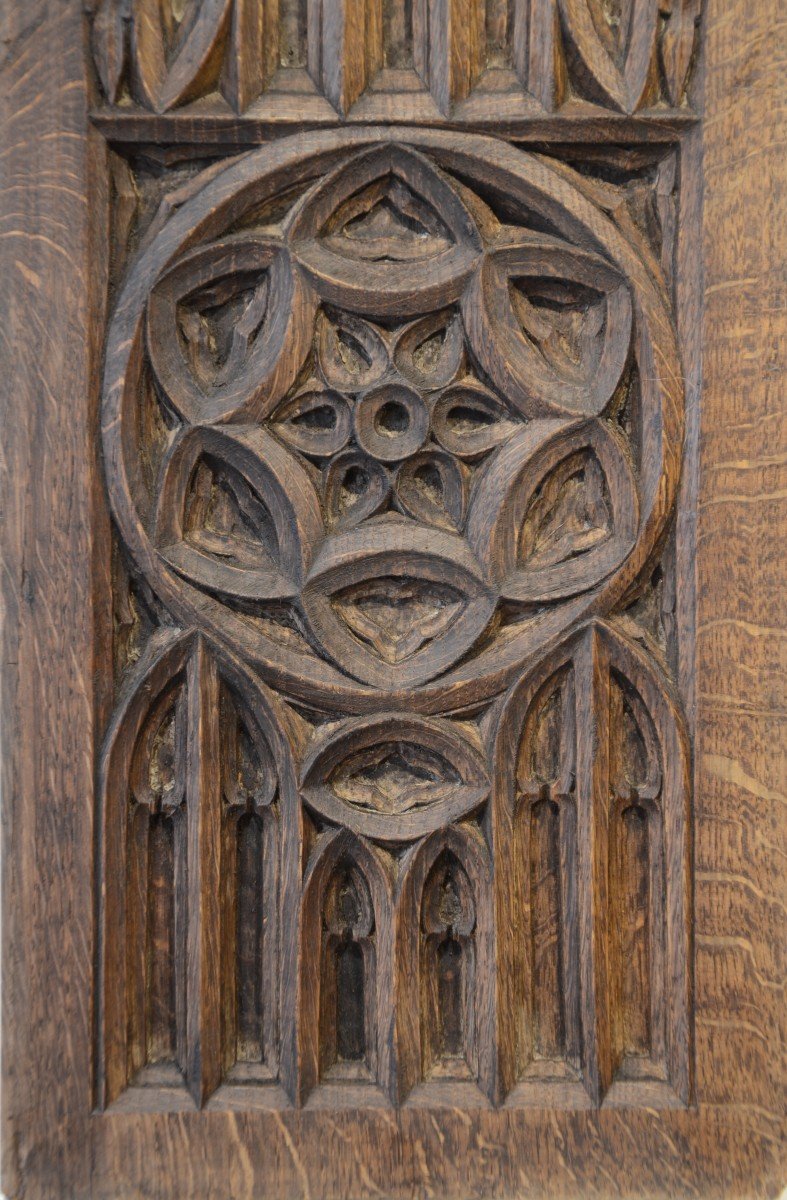 Gothic Panel. Nineteenth Century.-photo-4