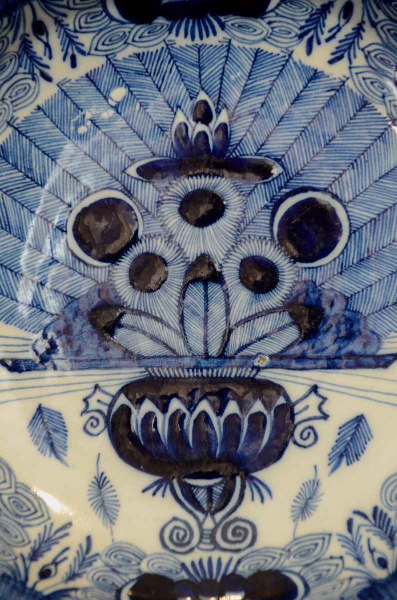 Delft Earthenware Dish. First Half Of The Eighteenth Century.-photo-1