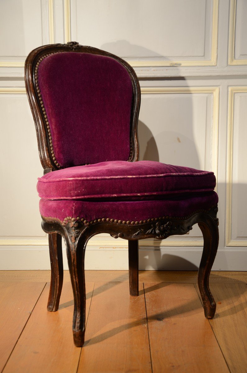 Chaise d'époque Louis XV.-photo-4