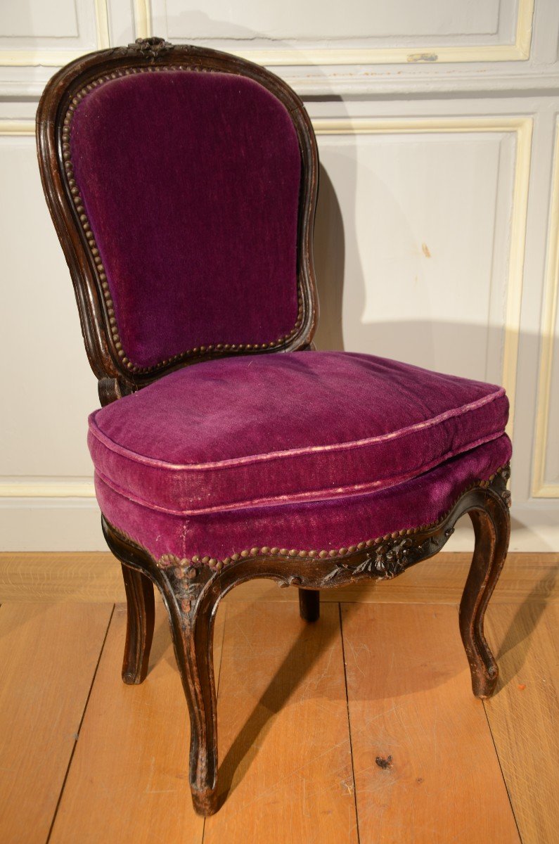 Chaise d'époque Louis XV.-photo-2