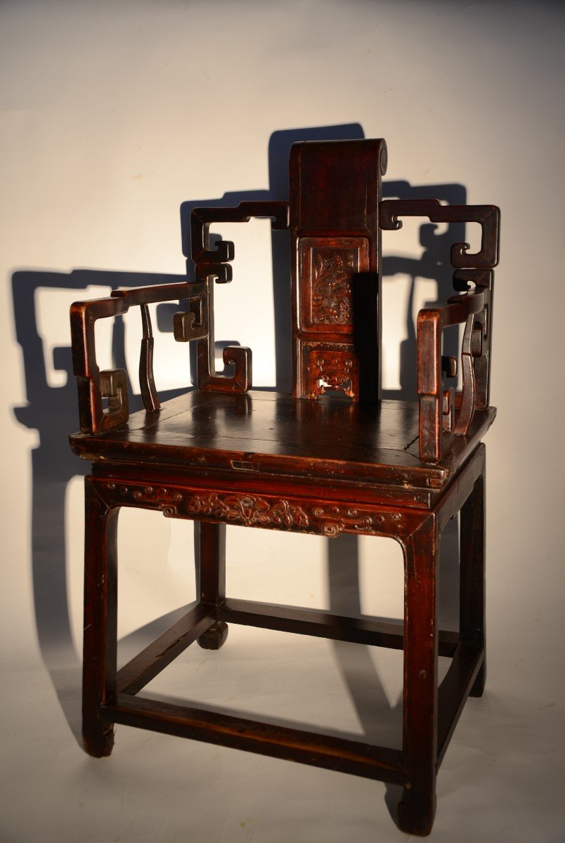 Chinese Armchair. Nineteenth Century.-photo-3