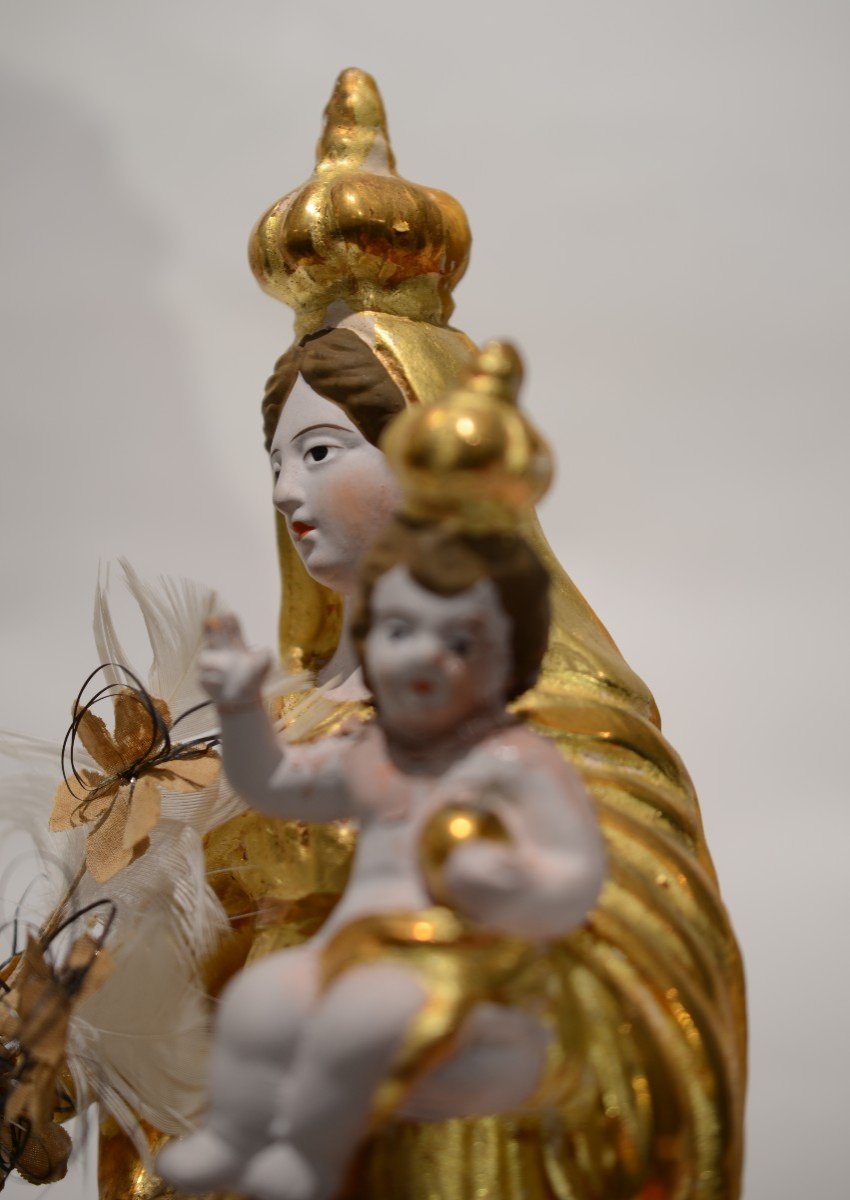 Santibelli. Vierge à l'Enfant. Dix-neuvième siècle.-photo-2