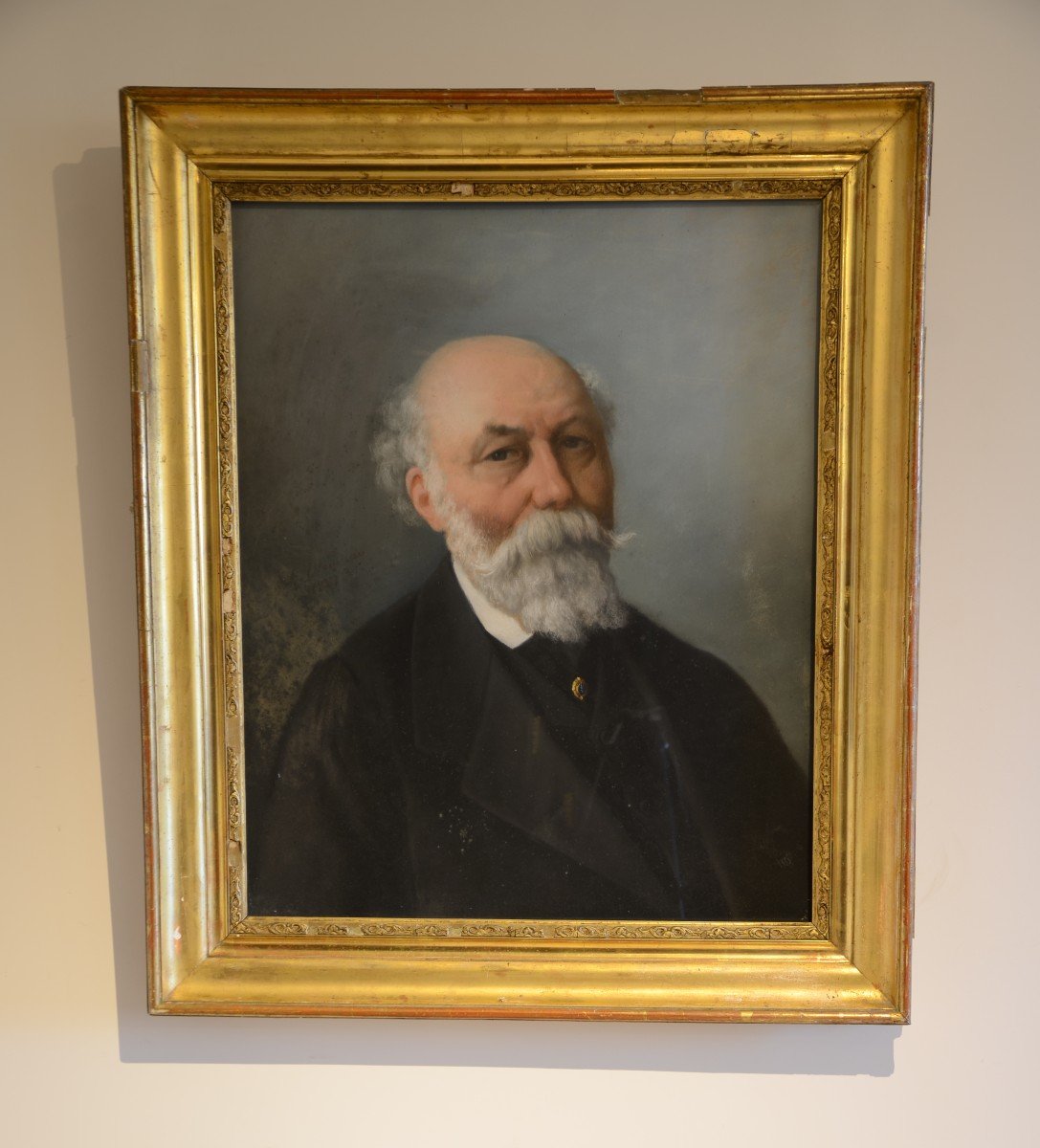 A. Blondeau: Portrait. Second Half Of The Nineteenth Century.