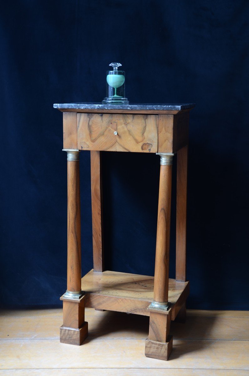 Empire Period Bedside Table. Early Nineteenth Century.-photo-2