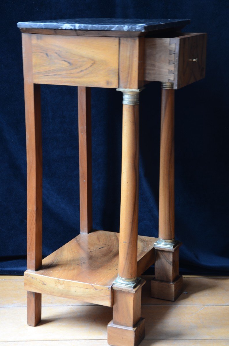 Empire Period Bedside Table. Early Nineteenth Century.-photo-2