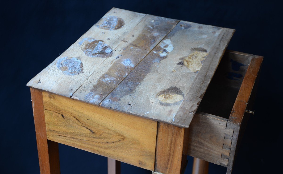 Empire Period Bedside Table. Early Nineteenth Century.-photo-4