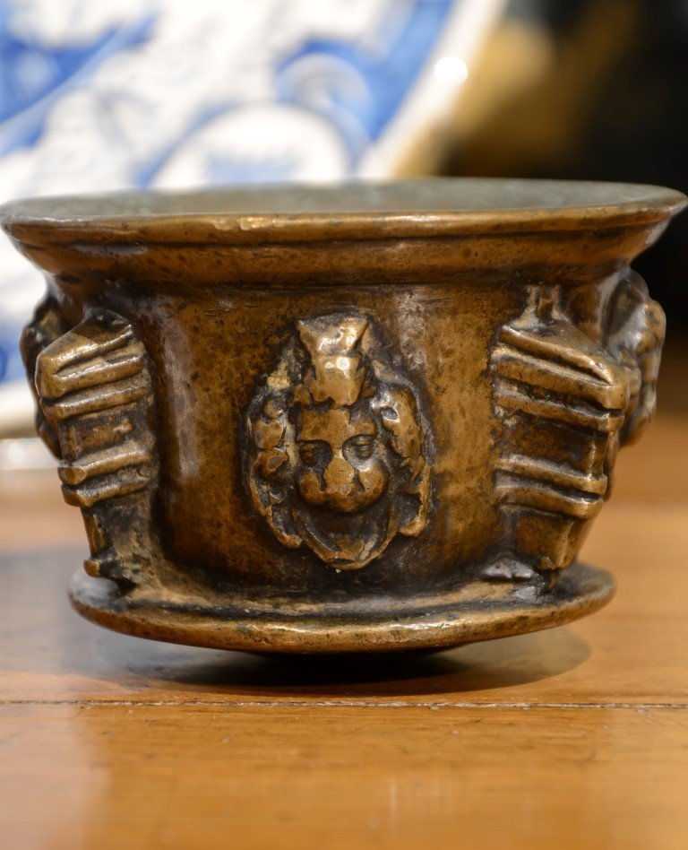 Small Bronze Mortar. Seventeenth Century.