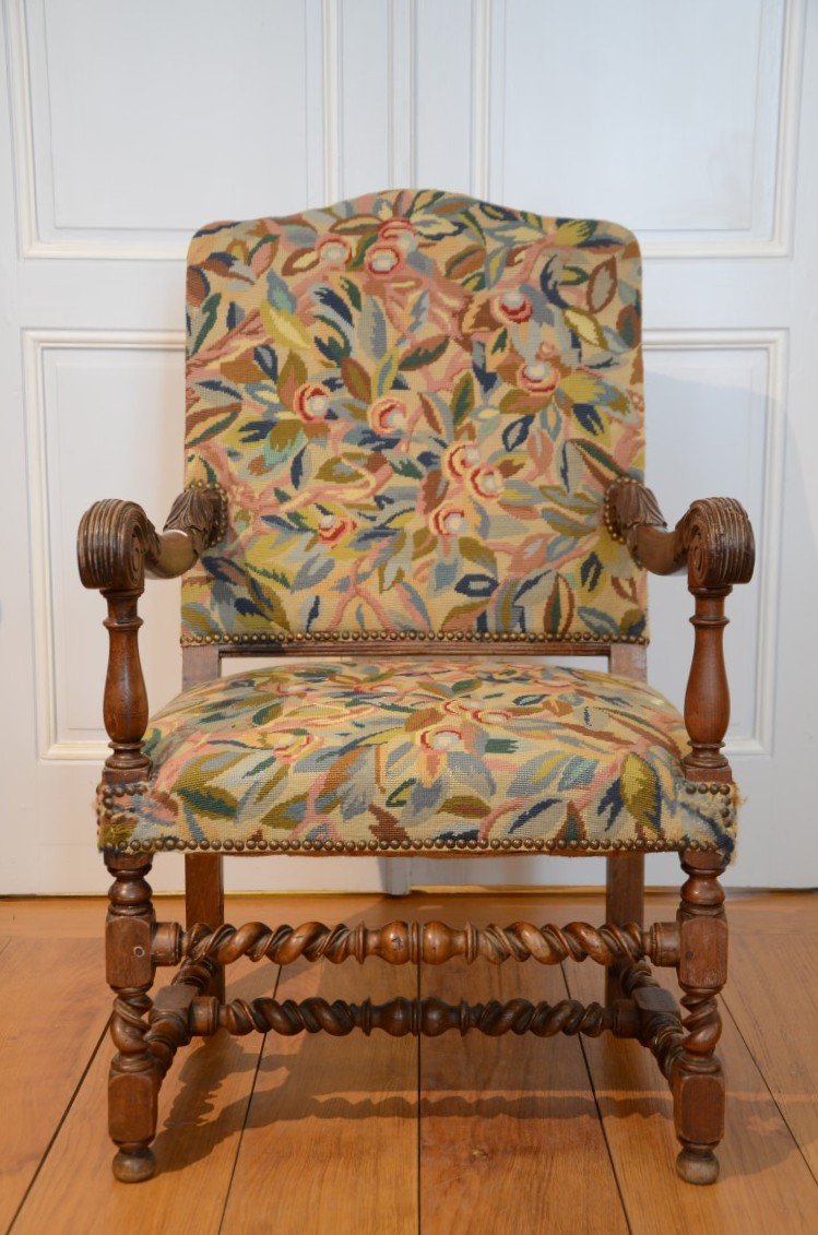 Fauteuil d'époque Louis XIV.-photo-1