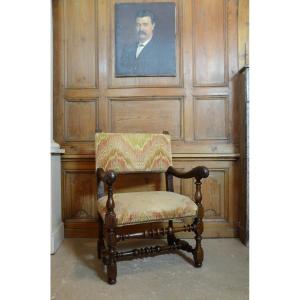 Louis XIII Period Arm Chair.