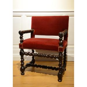 Louis XIII Period Arm Chair.