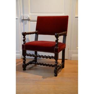 Louis XIII Period Arm Chair.