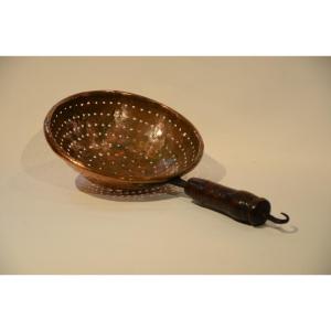 Copper Strainer. Eighteenth Century.