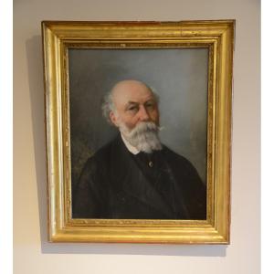 A. Blondeau: Portrait. Second Half Of The Nineteenth Century.