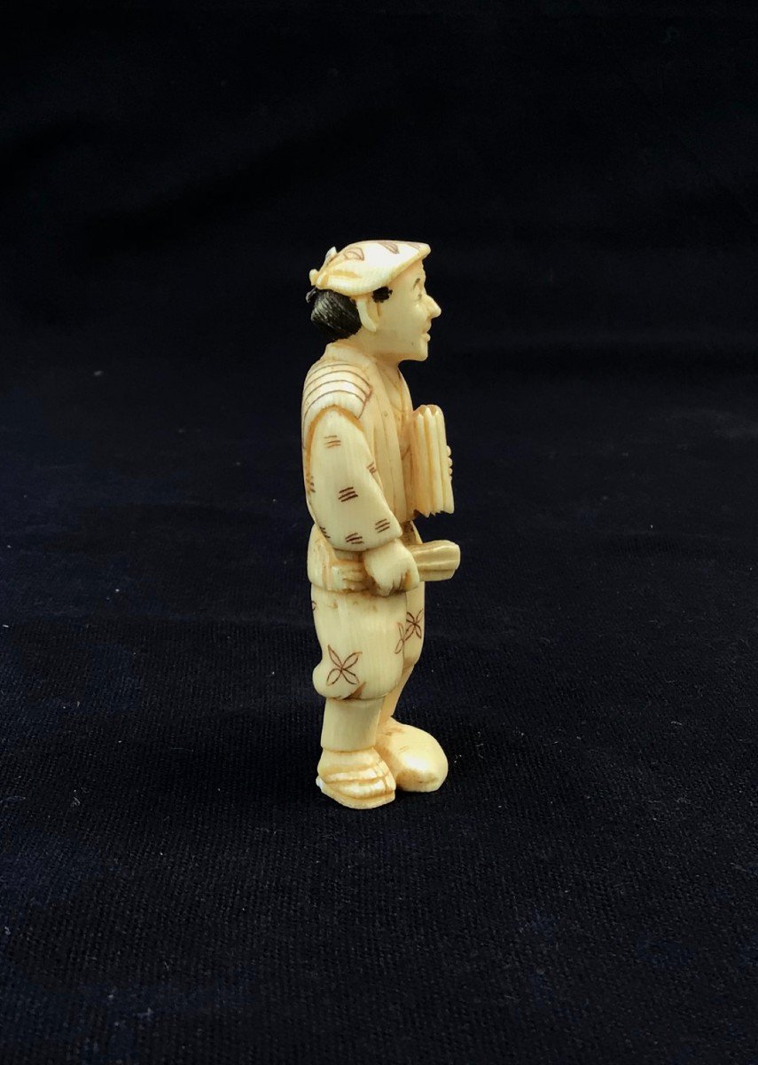 "okimono In Ivory-japan Meiji Period (1868-1912)."-photo-3